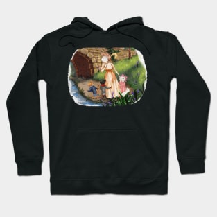 1910s Aristocratic Cats Illustration Hoodie